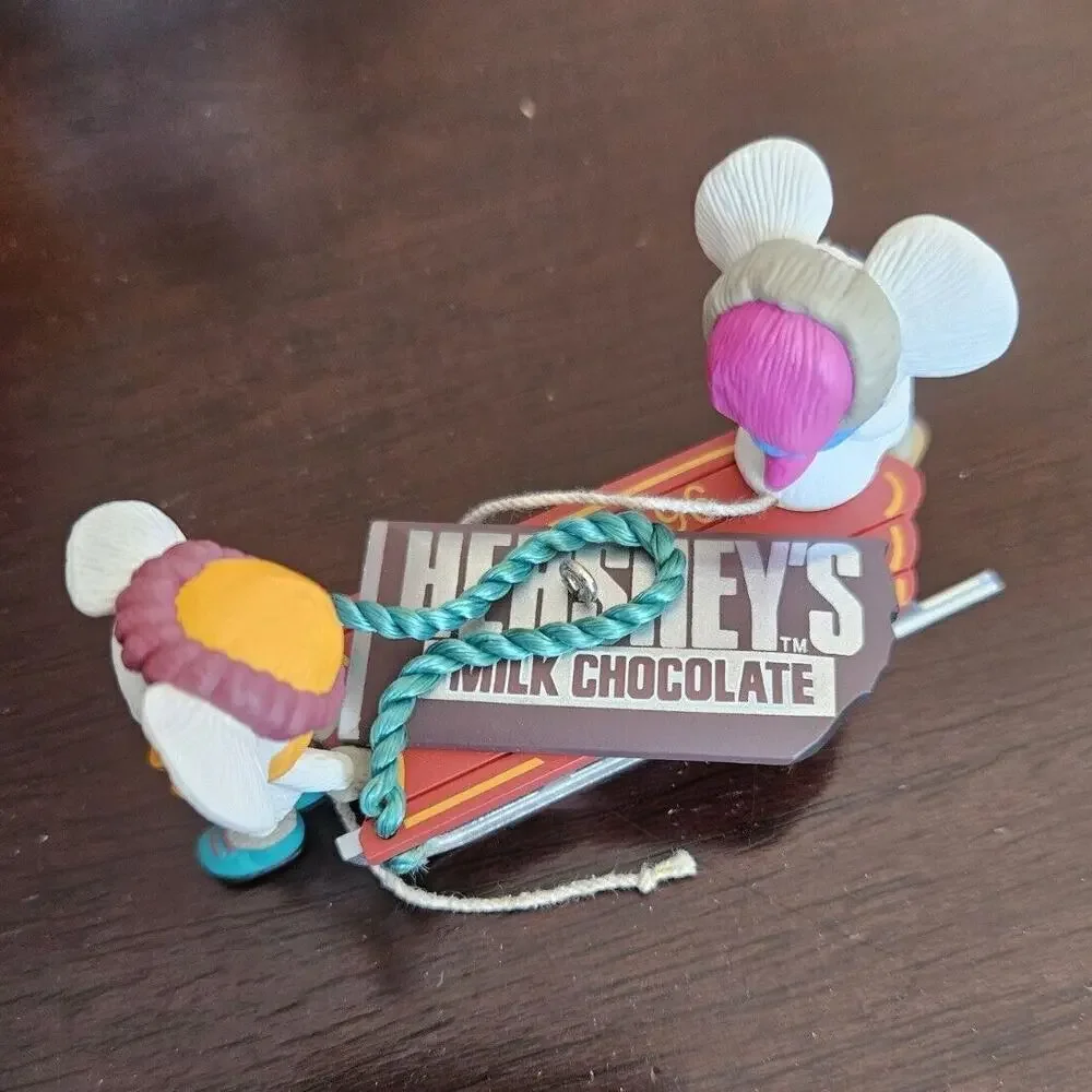 1996 Hallmark Keepsake Christmas Ornament Time For A Treat - Hershey - Mouse